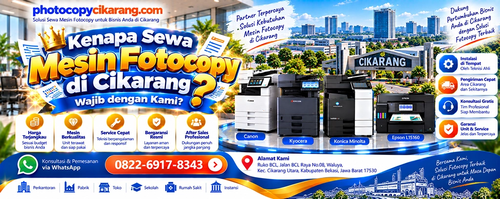 Kenapa Sewa Mesin Fotocopy di Cikarang Wajib dengan Kami